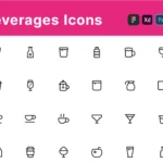 Beverages Line Icons